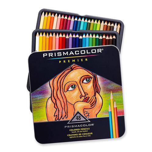 Lápis de Cor Profissional Prismacolor Premier 48 Cores