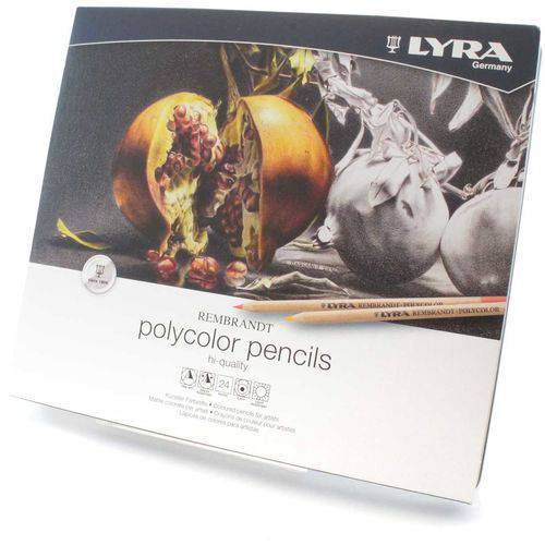 Lápis de Cor Rembrandt Polycolor Estojo com 24 Cores Ref.2001240 Lyra