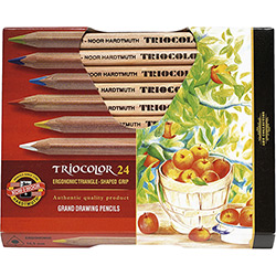 Lápis de Cor Triocolor Jumbo 24 Cores - Koh-I-Noor