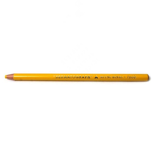 Lápis Dermatográfico 7600 Amarelo Mitsu-Bishi