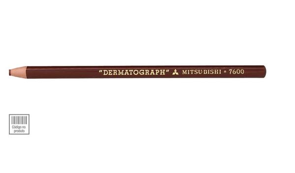 Lápis Dermatográfico Marrom Uni-Ball