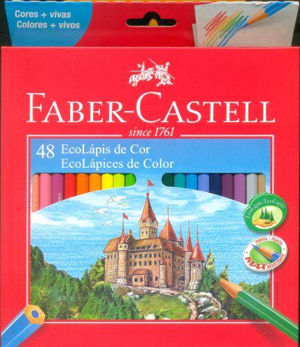 Lápis Ecolapis de Cor 48 Cores Faber Castell
