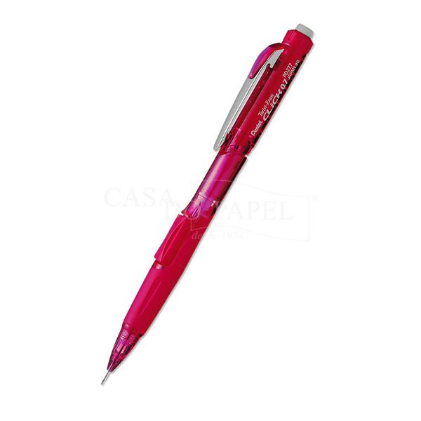 Lapiseira 0.7mm Pentel Twist-Erase Click Rosa PD277