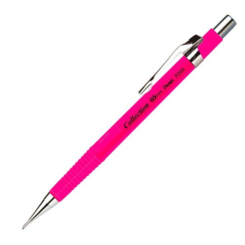 Lápiseira P200 0.5mm Rosa Fluorescente P205-FP - Pentel
