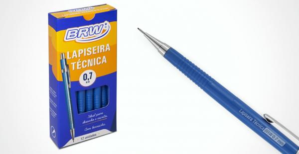 Lapiseira Tecnica 0,7mm Azul - Cx C/12 - BRW