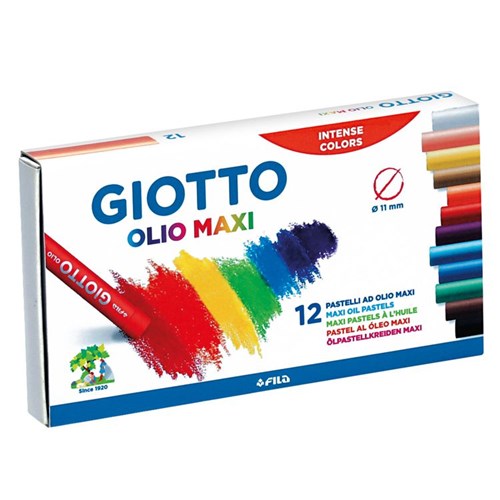 Lápiz Pastel Giotto Al Óleo 12 Colores
