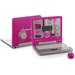 Laptop Bilíngue Pink Power C/ 40 Atividades - Candide