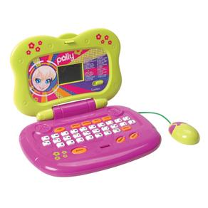 Laptop Candide Polly - 33 Atividades 2717 - Rosa e Verde