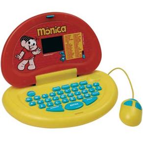 Laptop Mônica Candide 2150 com 33 Atividades – Vermelho/Amarelo