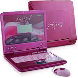 Laptop Pink Girl C/ 40 Atividades Bilíngue - Candide