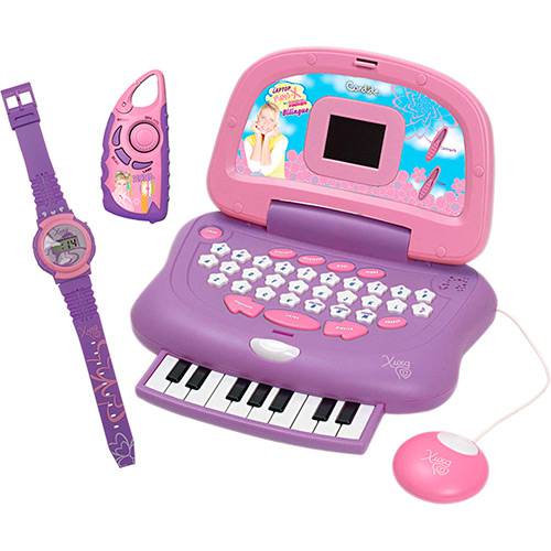 Tudo sobre 'Laptop Xuxa Piano X + Rádio FM + Relógio Digital - Candide'