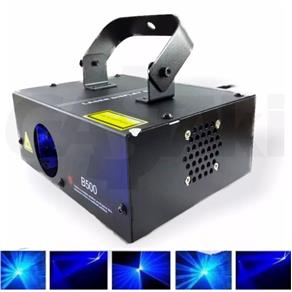 Laser Raios Azul B-500 Projetor Holográfico DMX Sensor Rítmico Profissional Festas