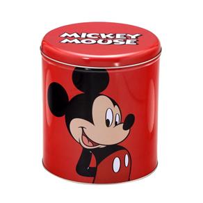 Lata Disney Mickey Mouse 17x17x19cm - Vermelho