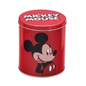 Lata Disney Mickey Mouse 13x13x15cm - Vermelho