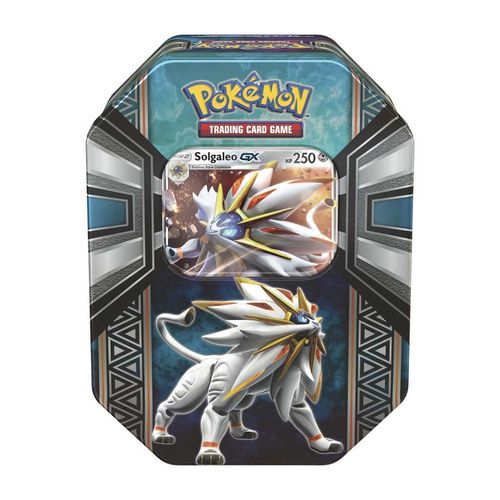 Tudo sobre 'Lata Pokemon Lendas de Alola - Solgaleo Gx - em Português'