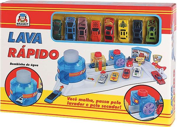 Lava Rápido com 8 Carrinhos - Braskit