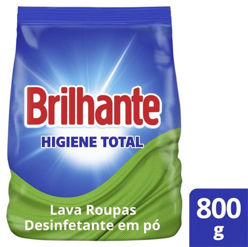 Lava Roupa Pó Brilhante 800g Higiene Total