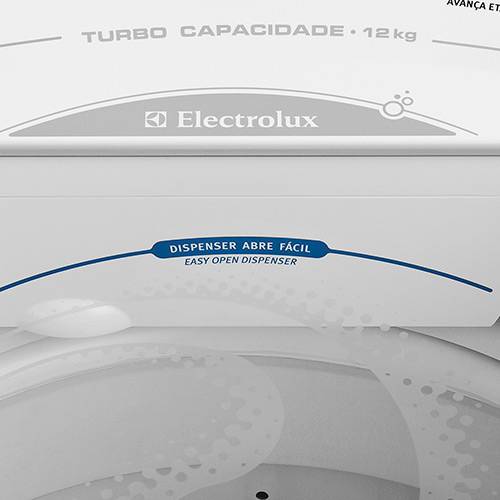 Lavadora de Roupas Turbo Electrolux LT12F - Capacidade 12kg Filtro Pega-fiapos Turbo Agitação Branca