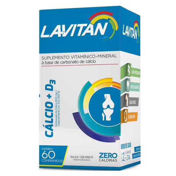 Lavitan Cálcio + D 60 Cápsulas - Cimed