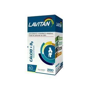 Lavitan Cálcio + D3 600mg 60 Comprimidos