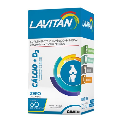 Lavitan Cálcio + D com 60 Comprimidos