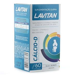 Lavitan Cálcio + Vitamina D3 600mg C/ 60 Comprimidos