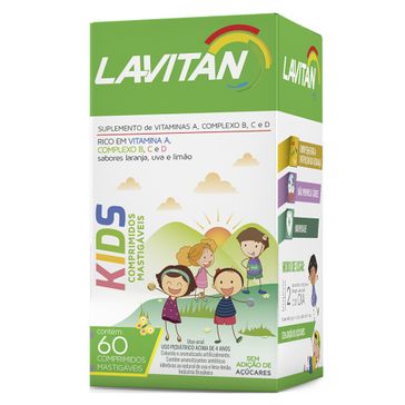 Lavitan Kids Mastigáveis 60 Comprimidos