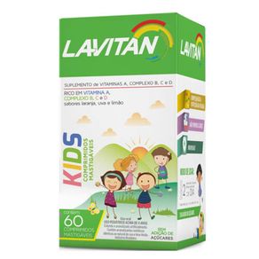 Lavitan Kids Verde 60 Comprimidos Mastigáveis Lavitan Kids Verde 60 Comprimidos Mastigáveis