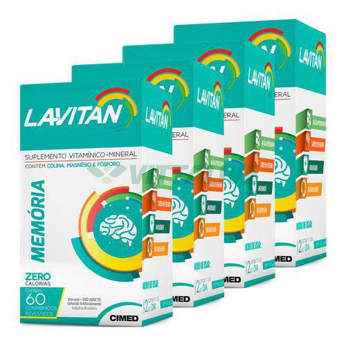 Lavitan Kit 4x Memoria 60 Comp - Cimed