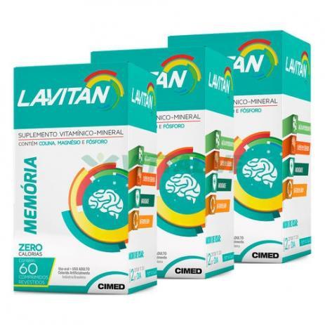 Lavitan Kit 3x Memoria 60 Comp - Cimed