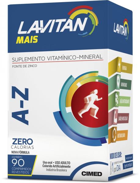 Lavitan Mais A-z 90 Comp - Lavitan Vitaminas