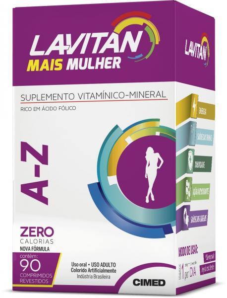 Tudo sobre 'Lavitan Mais A-z Mulher 90 Comp - Lavitan Vitaminas'
