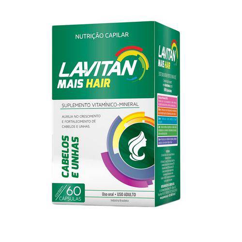 Tudo sobre 'Lavitan Mais Hair C/ 60 Cápsulas Nutrição Capilar e Unhas'
