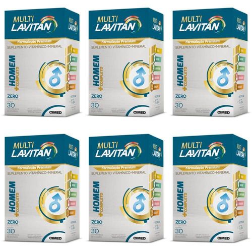 Lavitan Multi Homem Suplemento Vitamínico C/30 (kit C/06)
