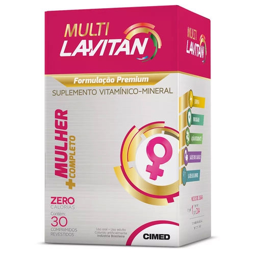 Lavitan Multi Mulher com 30 Comprimidos - Cimed