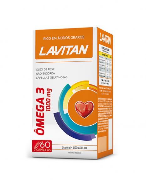 Lavitan Ômega 3 1000 Mg com 60 Cápsulas - Cimed
