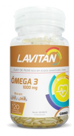 Lavitan Omega 3 1000mg 120 Caps - Cimed