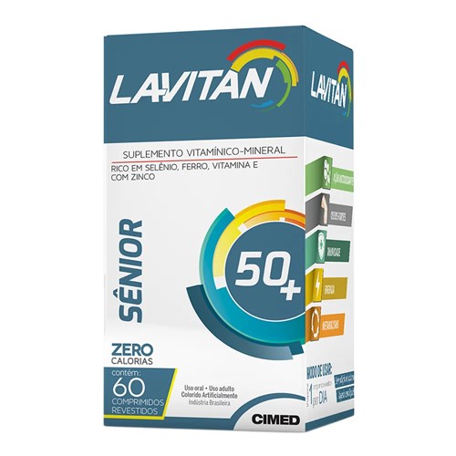 Lavitan Sênior 50+ - 60 Comprimidos Revestidos