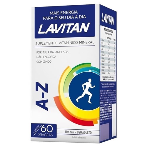 Lavitan Suplemento A-Z com 60 Drágeas