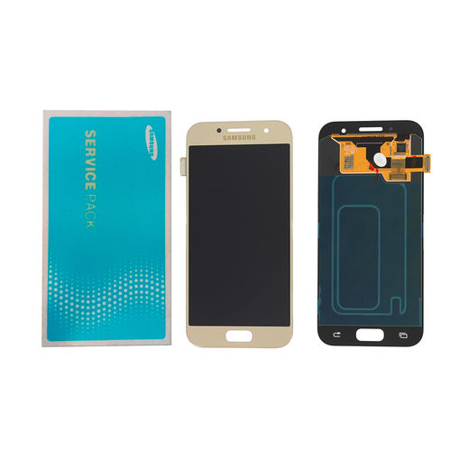 Lcd Completo Samsung A3 2017 A320 Dourado Original Nacional