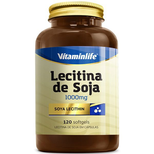 Lecitina de Soja 1000mg - 120 Cápsulas - Vitamin Life