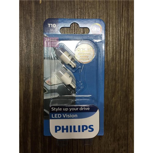 Led Automotivo Philips Pingão T10 12v (Par)