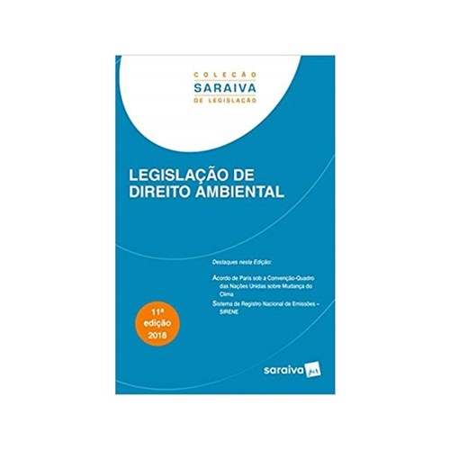 Legislação de Direito Ambiental 11ªed. - Saraiva