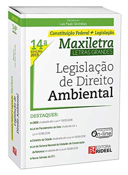 Legislação de Direito Ambiental Maxiletra - 14ª Edição (2019) - Rideel