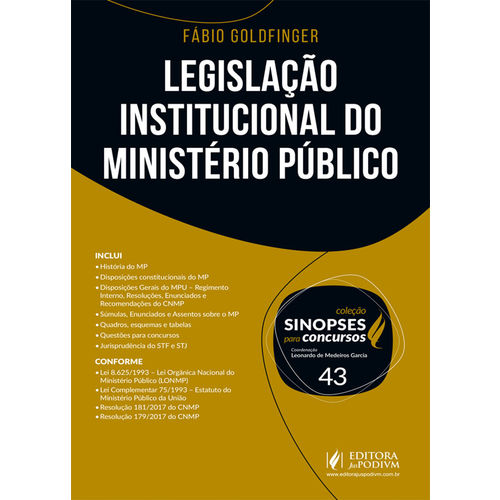 Legislação Institucional do Ministério Público 