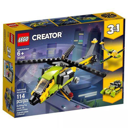 Lego 31092 Creator - 3 em 1 Helicópteros de Aventura 114 Peças