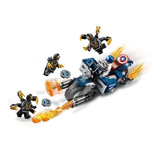 Lego Avengers - Disney - Marvel - Ultimato - Capitão América Vs Outrider