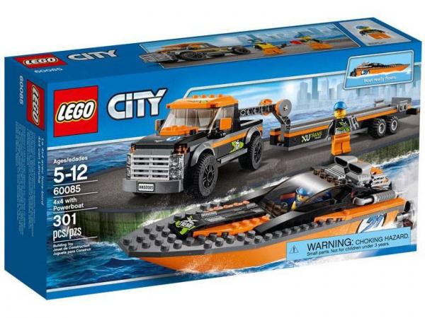 LEGO City 4x4 com Barco a Motor 60085 - 301 Peças
