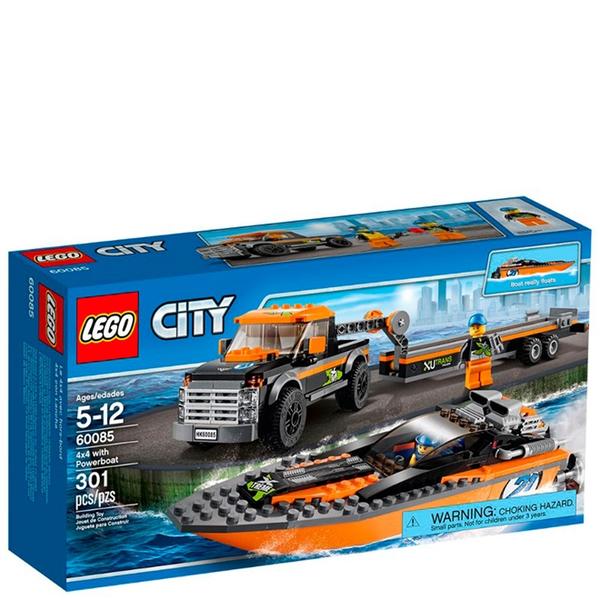 Lego City 4x4 com Barco a Motor 60085 - LEGO