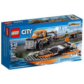Lego City -4x4 com Barco a Motor 60085